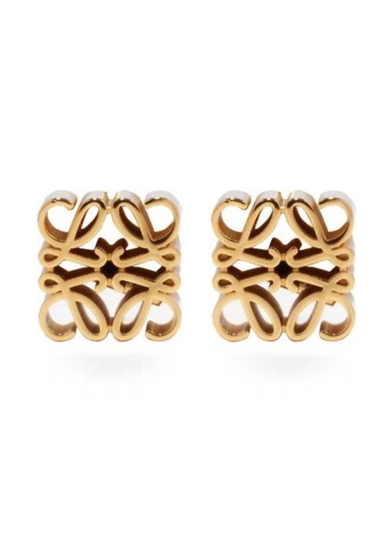 LOEWE Anagram silver earrings