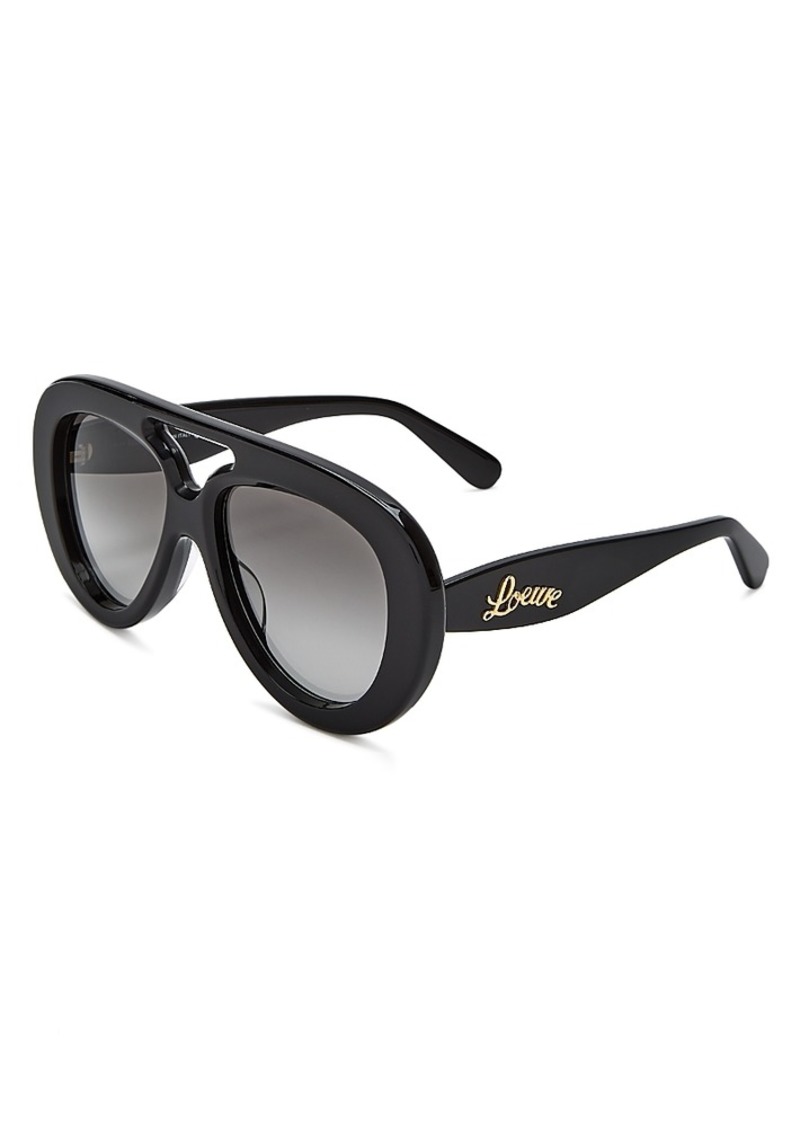 Loewe Aviator Sunglasses, 55mm