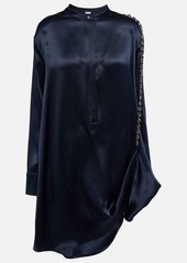 Loewe Chain-detail silk shirt dress