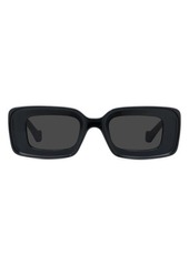 Loewe Chunky Anagram 46mm Rectangular Sunglasses