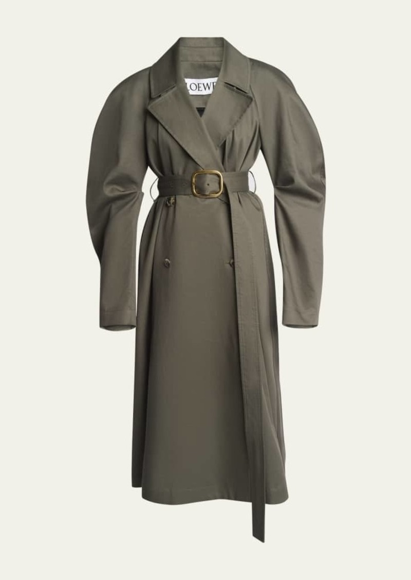 Loewe Circle Trench Coat with Belted Waist