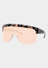Loewe Curved Shield Semi-Rimless Sunglasses