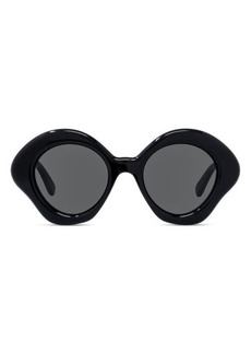 Loewe Curvy 49mm Small Geometric Sunglasses