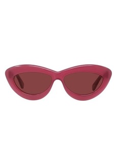 Loewe Curvy Logo 54mm Cat Eye Sunglasses