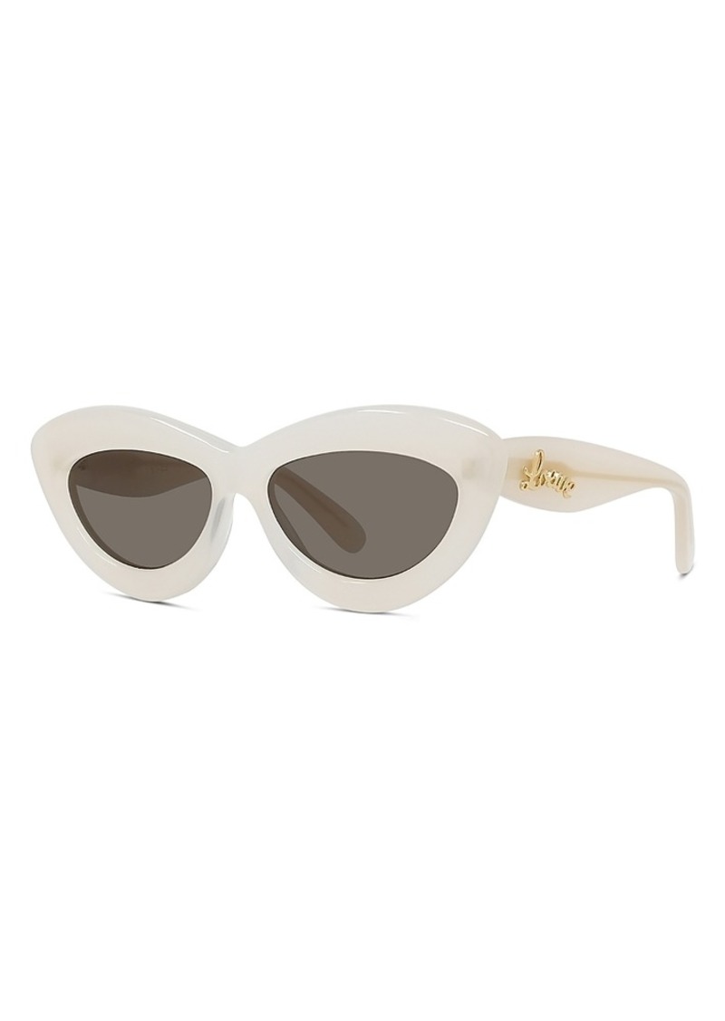 Loewe Curvy Cat Eye Sunglasses, 54mm