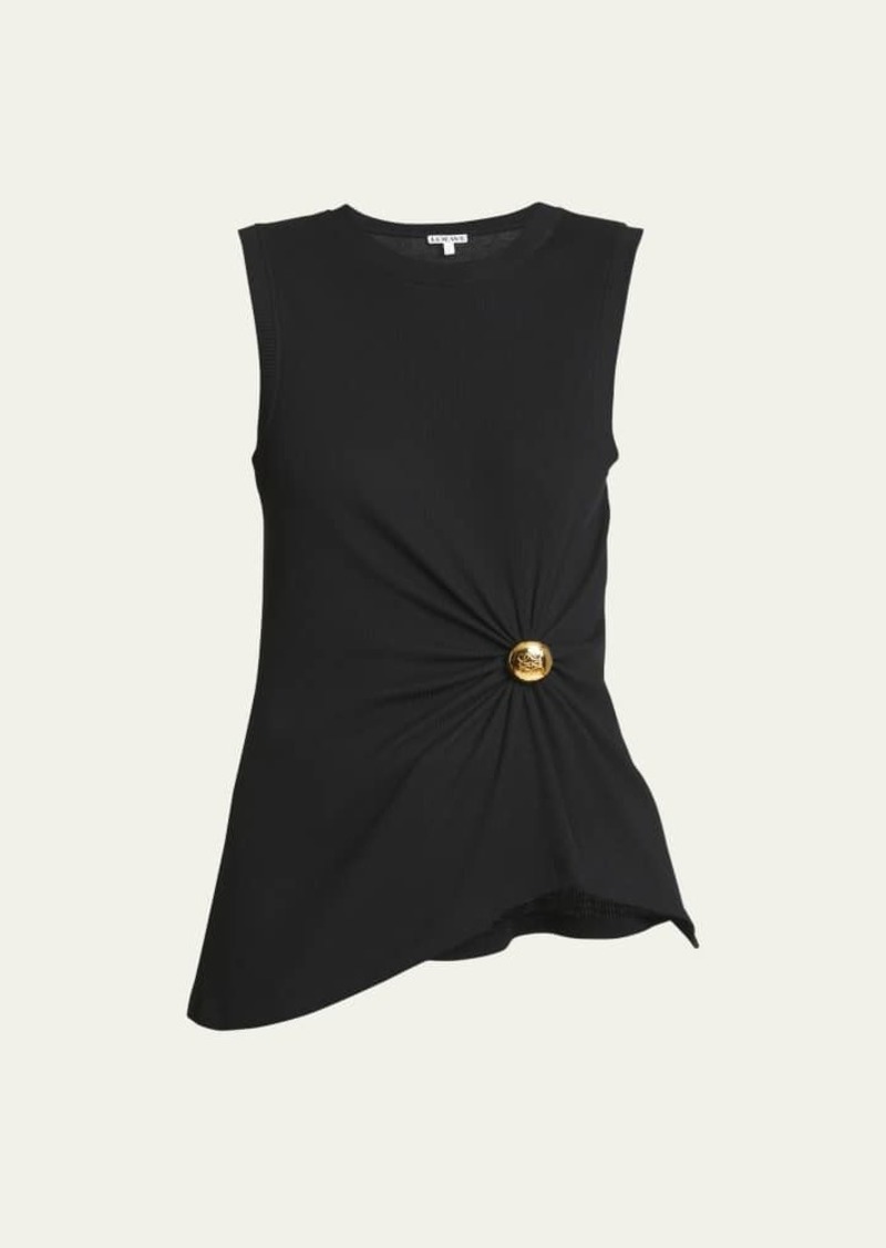 Loewe Draped Button Tank Top