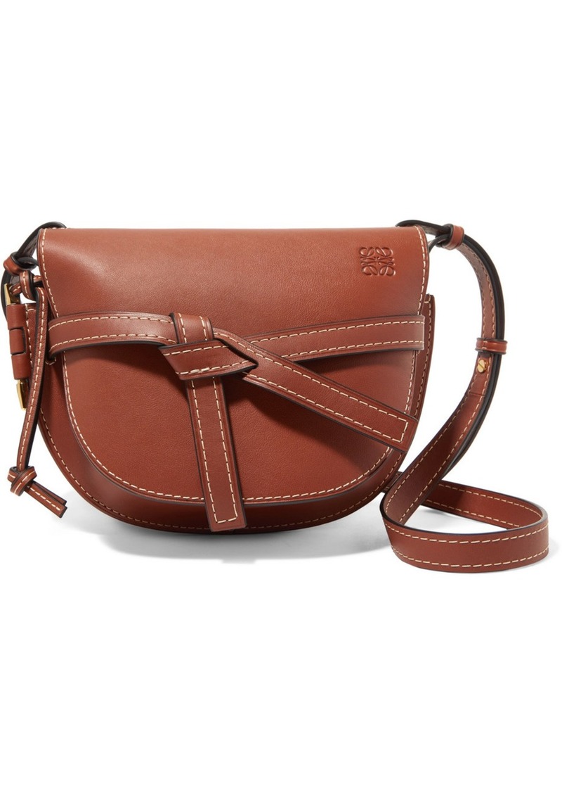 Loewe Gate Pocket Classic Calf Leather Bucket Bag In Rust, ModeSens