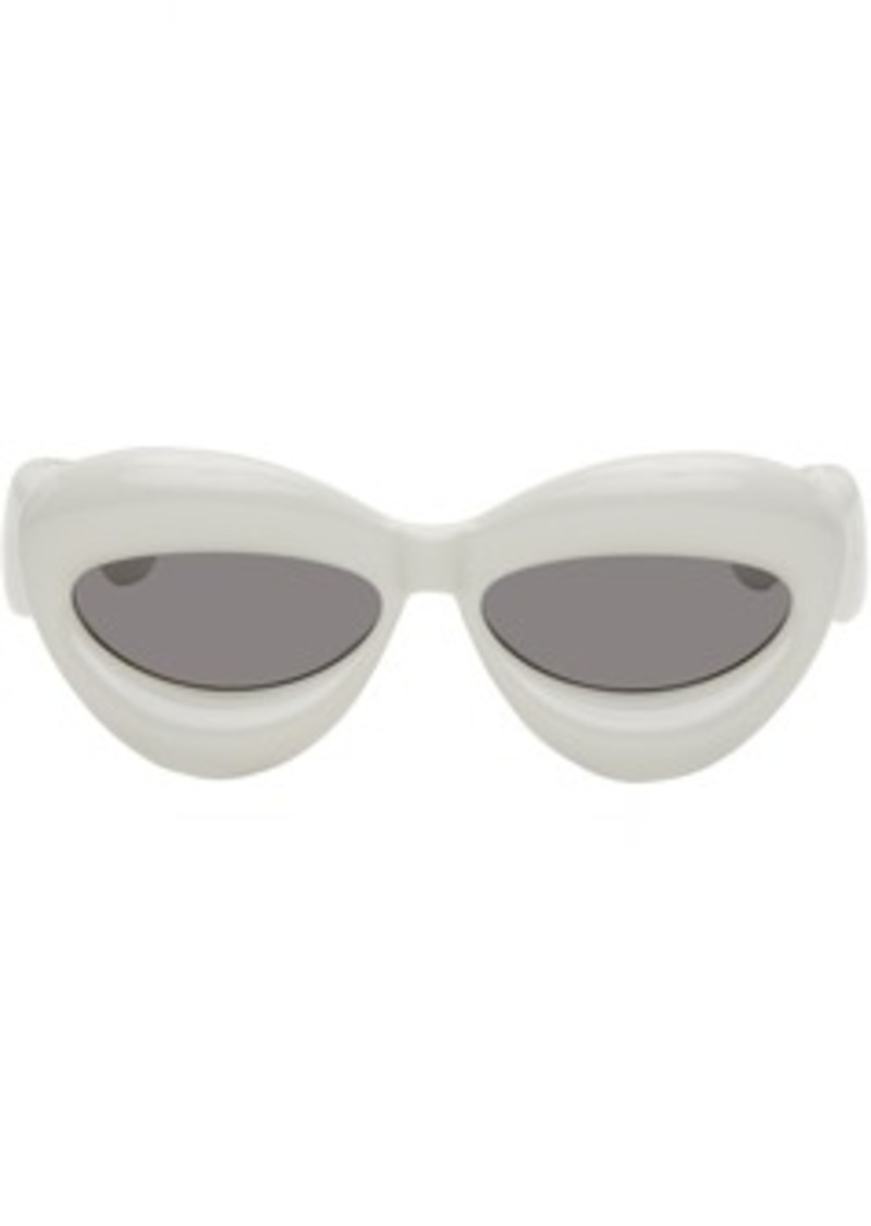 LOEWE Gray Inflated Cateye Sunglasses