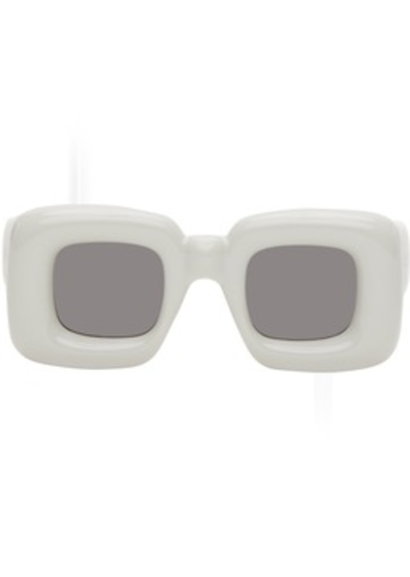 LOEWE Gray Inflated Rectangular Sunglasses