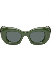 LOEWE Green Inflated Butterfly Sunglasses