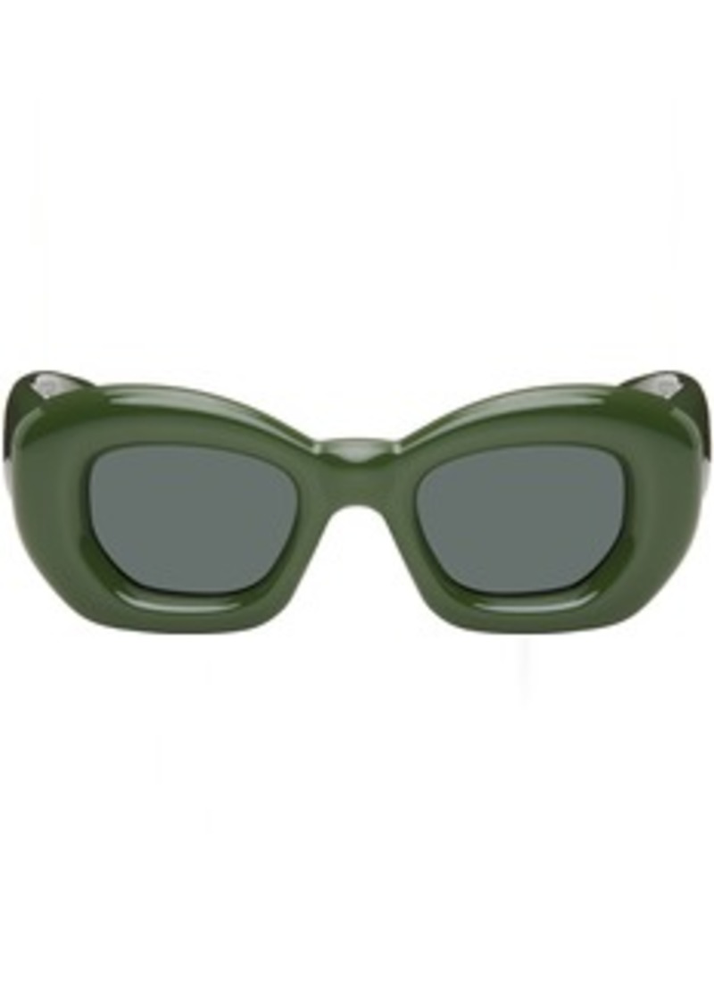 LOEWE Green Inflated Butterfly Sunglasses