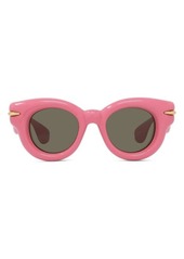 Loewe Inflated Pantos 46mm Small Round Sunglasses