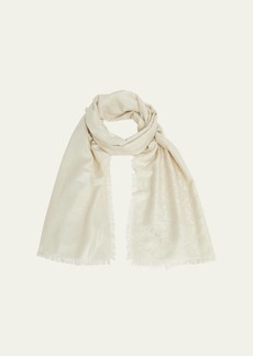 Loewe Jacquard Anagram Wool & Silk Stole