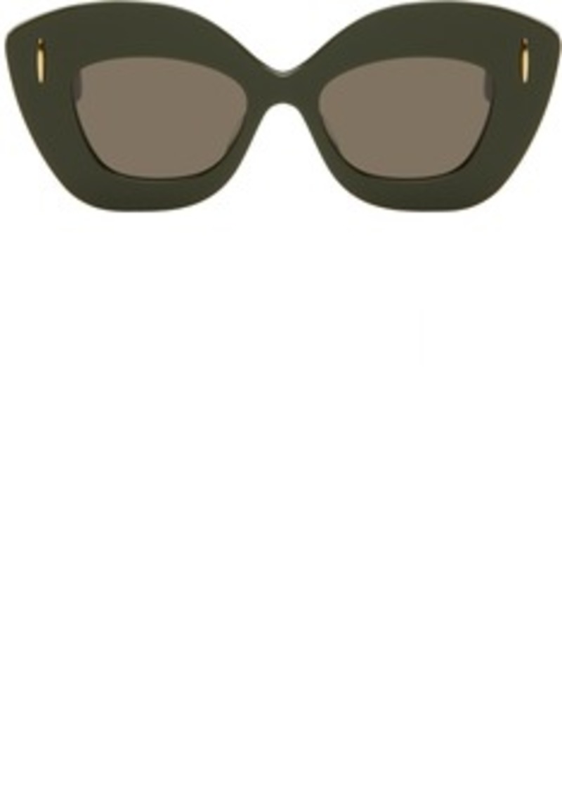 LOEWE Khaki Retro Screen Sunglasses