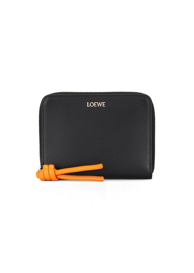 Loewe Knot Slim Zip Compact Wallet