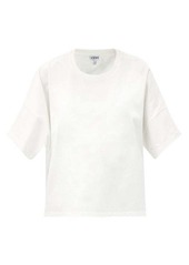 Loewe Logo-embroidered oversized cotton-jersey T-shirt