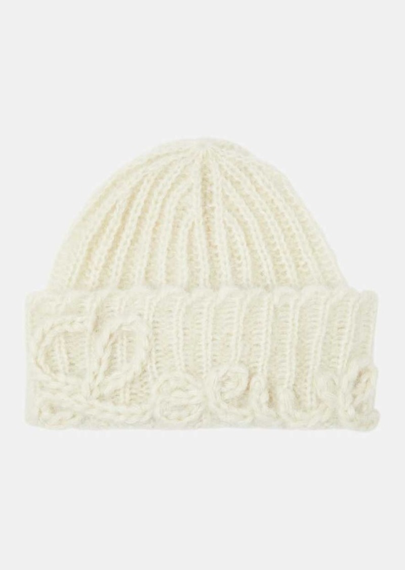 Loewe Logo mohair-blend beanie