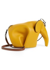Loewe Mini Elephant Leather Crossbody Bag - Yellow