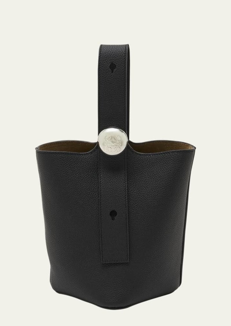 Loewe Mini Pebbled Leather Bucket Bag