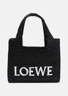 Loewe Mini raffia shopper