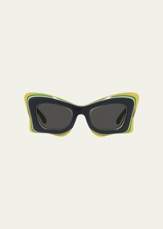 Loewe Multicolor Acetate Butterfly Sunglasses