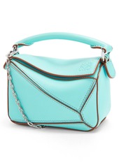 Loewe Nano Puzzle Leather in Pacific Aqua at Nordstrom