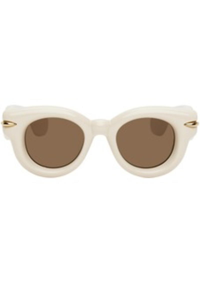 LOEWE Off-White Inflated Round Sunglasses