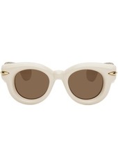 LOEWE Off-White Inflated Round Sunglasses