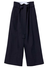 Loewe Paperbag-waist cotton-gabardine cropped trousers