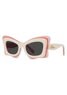 Loewe Paula's Ibiza Butterfly Sunglasses, 50mm