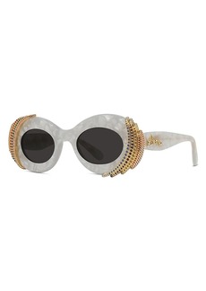 Loewe Paula's Ibiza Oval Sunglasses, 47mm