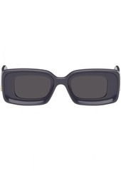 LOEWE Purple Rectangular Sunglasses