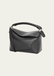 Loewe x Paula’s Ibiza Puzzle Edge Mini Top-Handle Bag in Leather