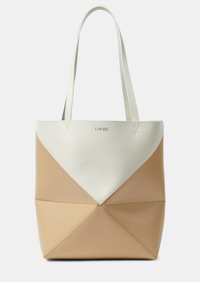 Loewe Puzzle Fold leather tote bag