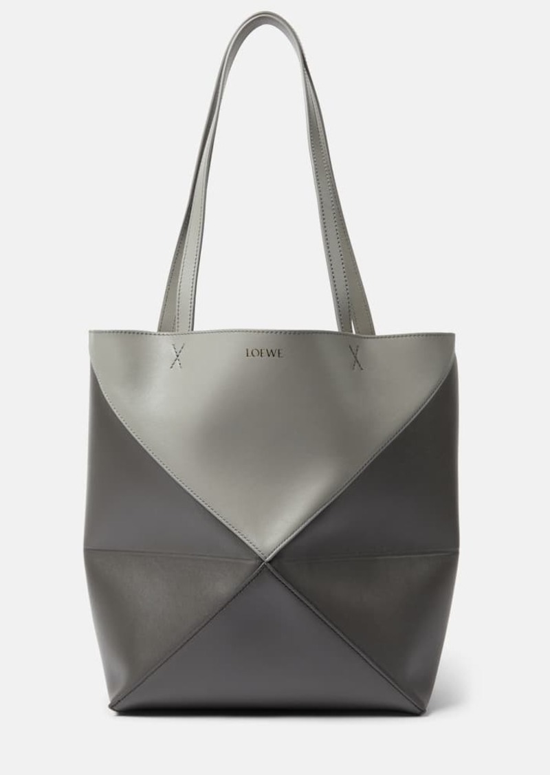 Loewe Puzzle Fold leather tote bag