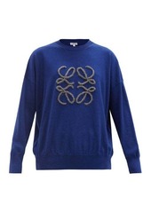 Loewe Anagram-appliqué wool-blend sweater