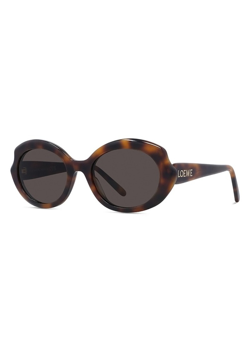 Loewe Slim Geometric Sunglasses, 54mm