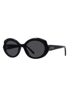 Loewe Slim Geometric Sunglasses, 54mm