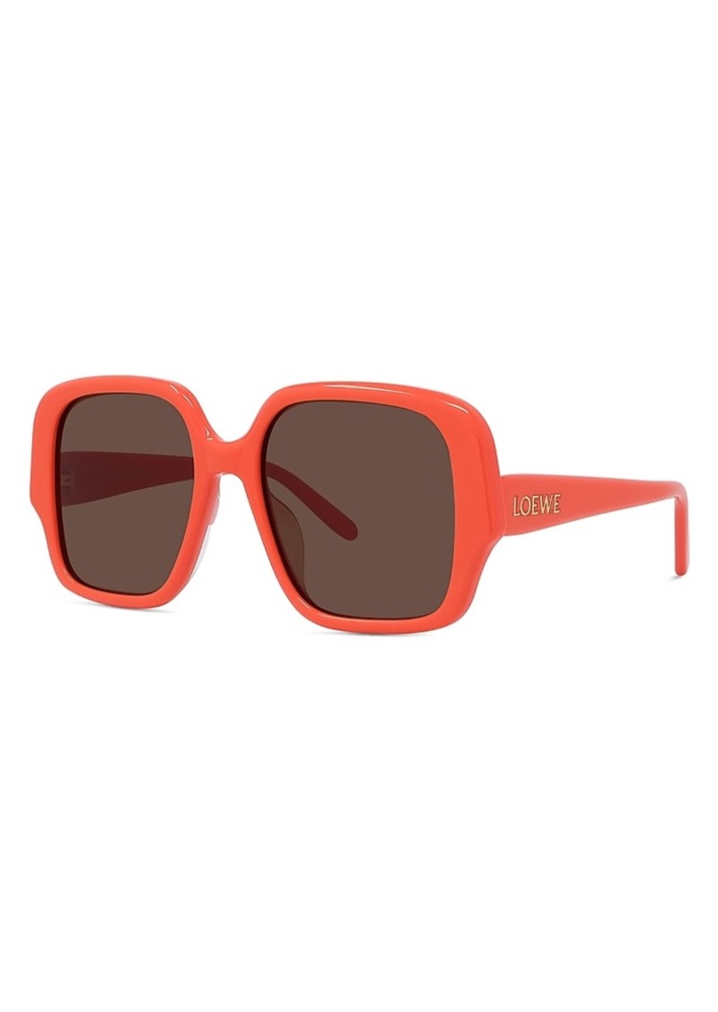 Loewe Slim Square Sunglasses, 54mm