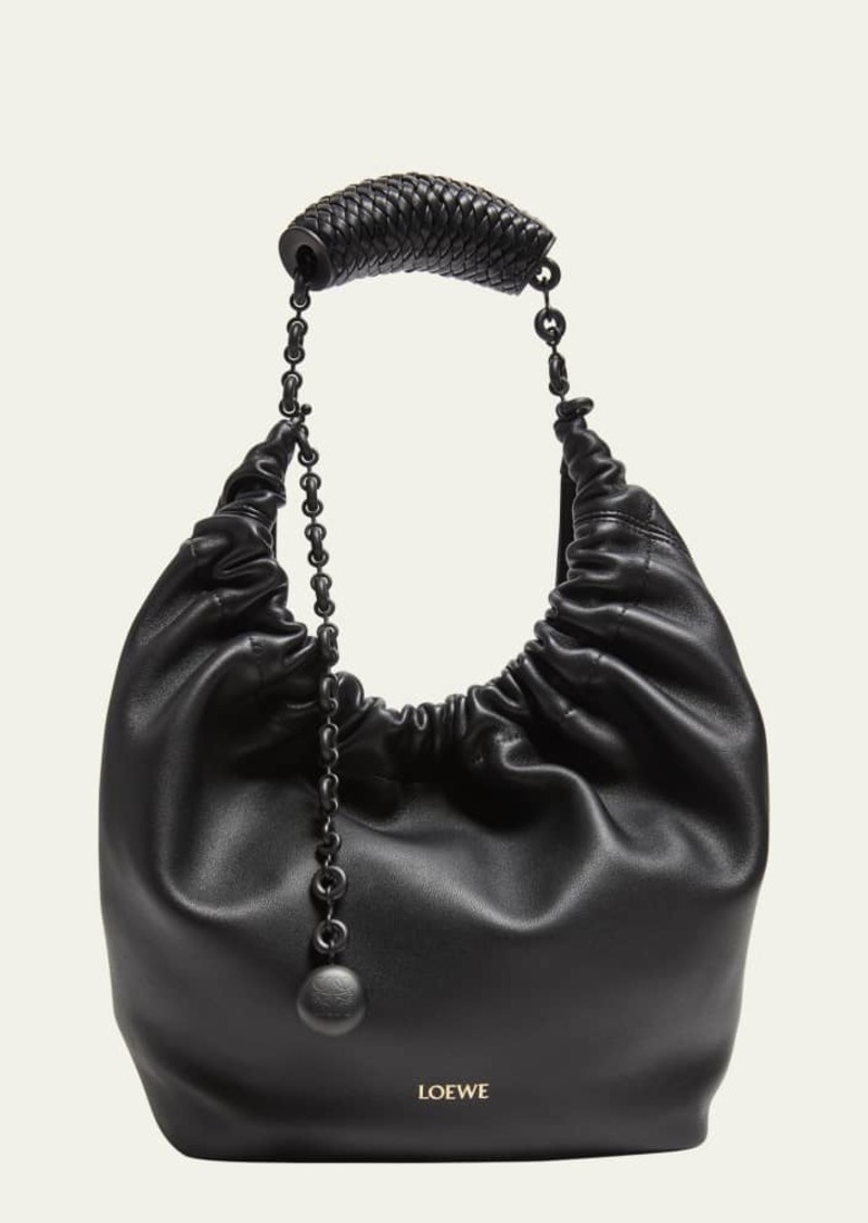 Loewe Squeeze Small Napa Leather Hobo Bag