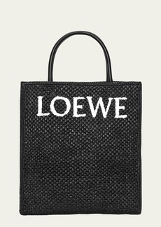 Loewe Standard A4 Logo Raffia Tote Bag
