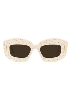 Loewe Starry Night Anagram 49mm Small Rectangular Sunglasses