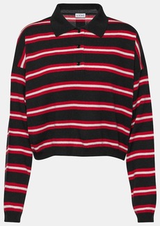 Loewe Striped wool polo sweater