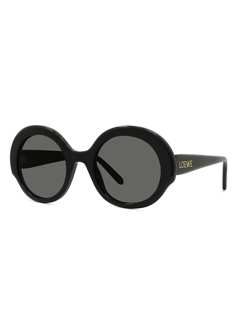 Loewe Thin Round Sunglasses, 52mm