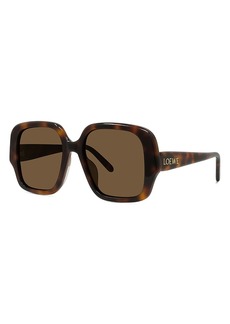 Loewe Thin Square Sunglasses, 54mm