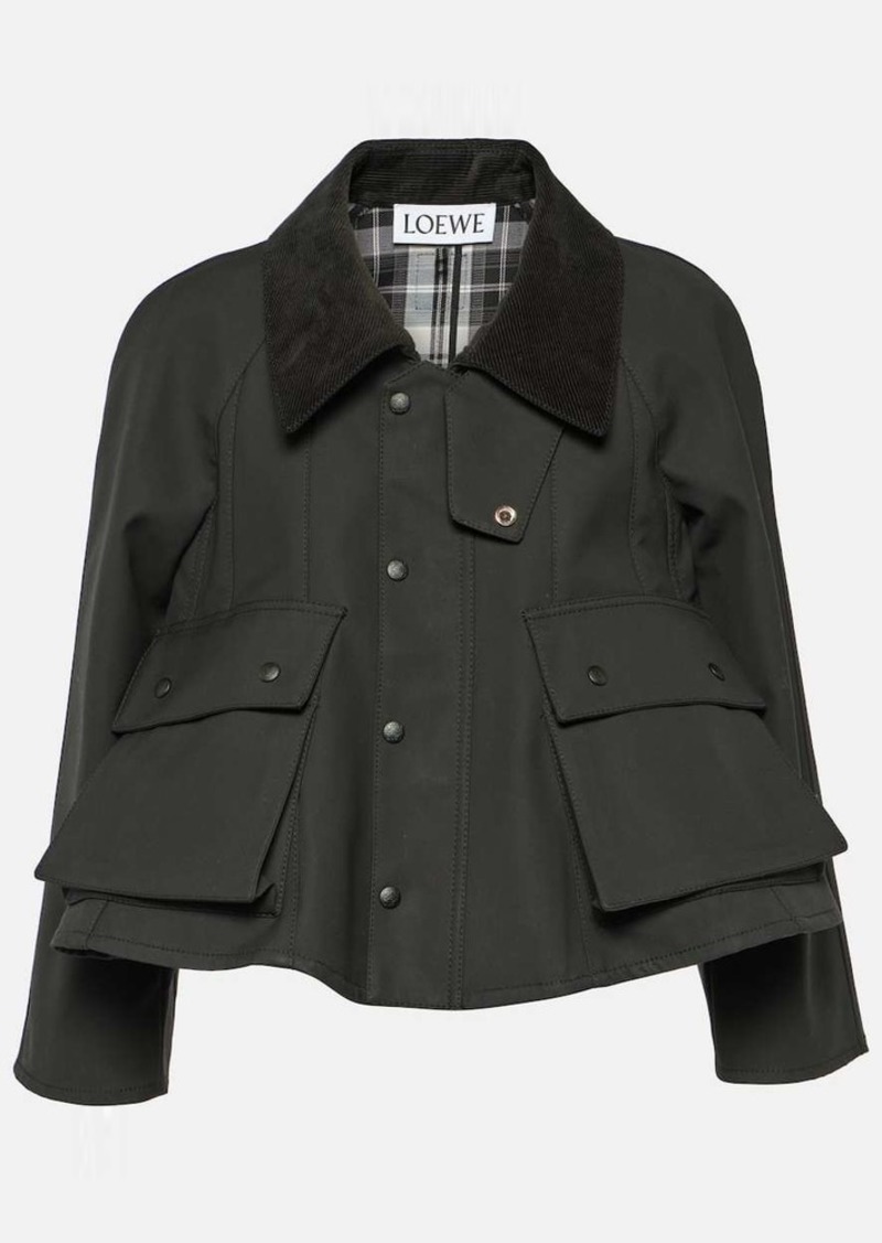 Loewe Trapeze waxed cotton jacket