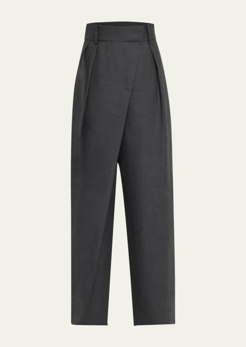 Loewe Wool-Blend Wrap Trousers