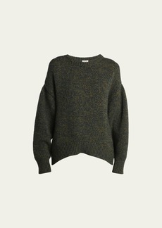Loewe Wool Melange Open-Back Sweater