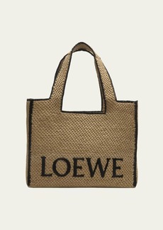 Loewe x Paula’s Ibiza Font Large Tote Bag in Raffia