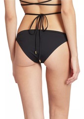 LOEWE x Paula's Ibiza Low-Rise Logo Bikini Bottom